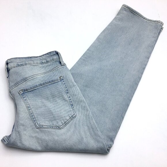 NEW Old Navy O.G. Loose High Rise Straight Leg Light Wash size 10 length 29" - Picture 9 of 9